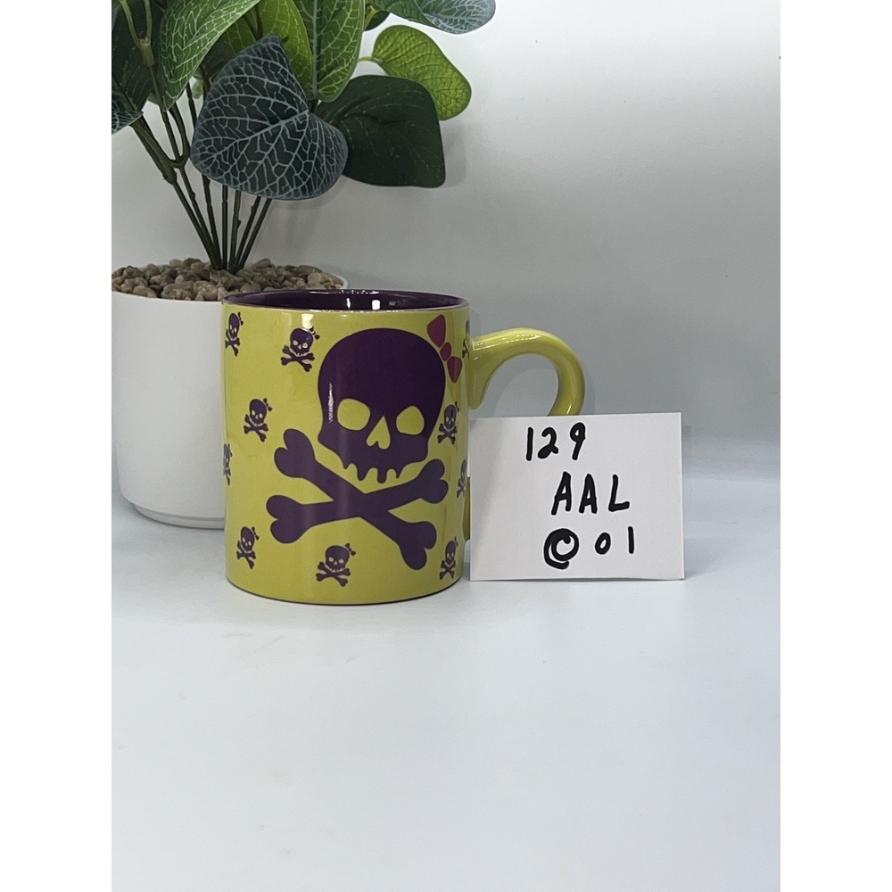 David & Goliath 2010 Skull Purple Pink Bow 12oz Coffee Mug - Picture 7 of 7